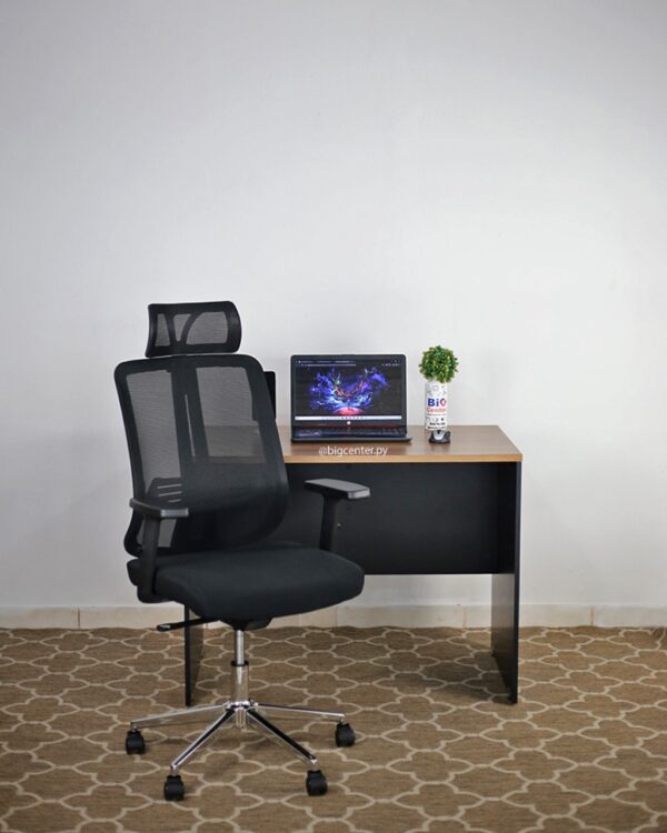 COMBO ESCRITORIO STAR 120 CM (8005) +SILLA GIR TELA MESH 90k (MO2014)