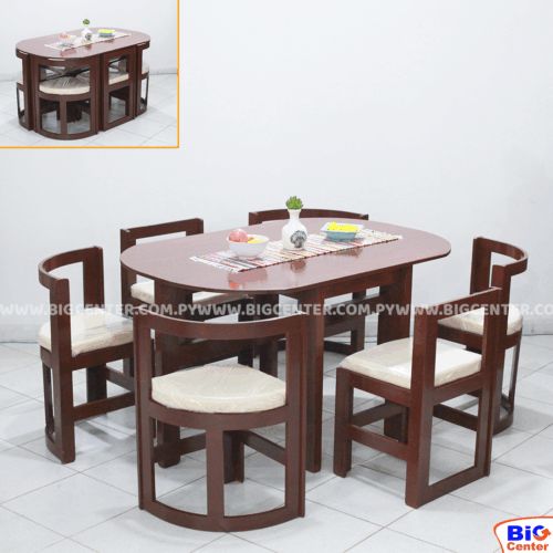 JUEGO DE COMEDOR 6 SILLAS ALASKA