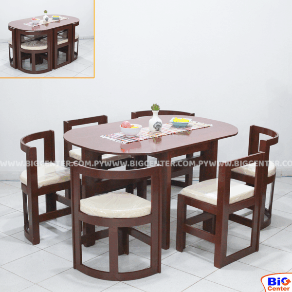 JUEGO DE COMEDOR 6 SILLAS ALASKA