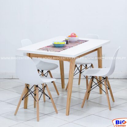 JUEGO COMEDOR EAMES 4 SILLAS (5405+5060)