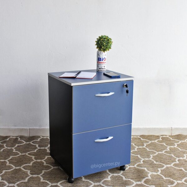 CAJONERA VOLANTE 2CAJ 15MM AZUL (M01981) - Imagen 2