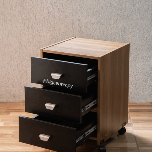 CAJONERO VOLANTE STAR 38044 CON RUEDITAS Y 3 CAJONES