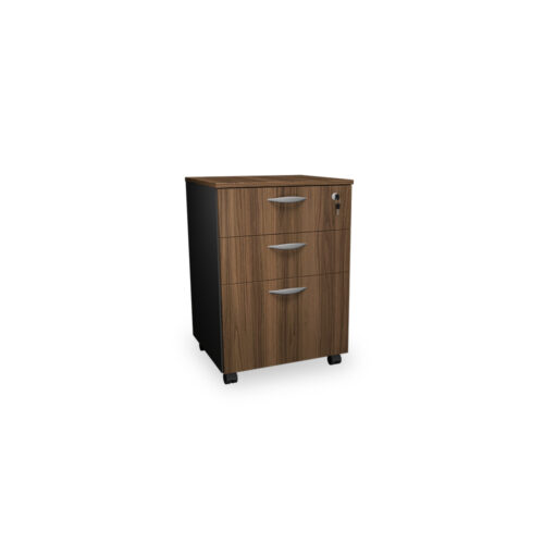 CAJONERO MOVIBLE 3C MARRON NEGRO (2910) EJECUTIVA