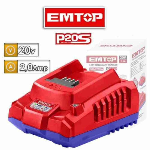 KIT CARGADOR 20V 2AH+1BAT. EMTOP