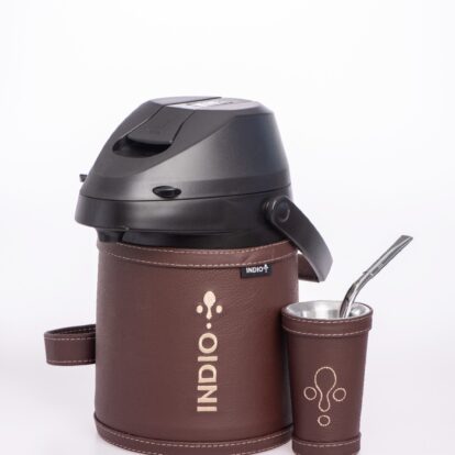 TERMO TERERE INDIO INOX 2.5L SIMIL MARRON 7199M