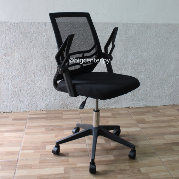SILLA GIRATORIA TELA MESH BRAZO REBATIBLE 100k (6927) - Imagen 3