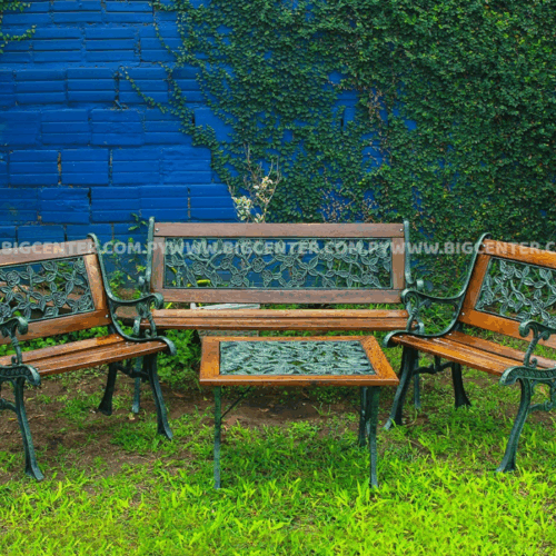 JUEGO DE JARDIN ROSITA MADERA Y HIERRO