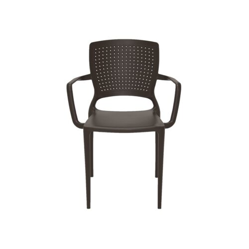 SILLA FIJA SAFIRA TRAMONTINA MARRON