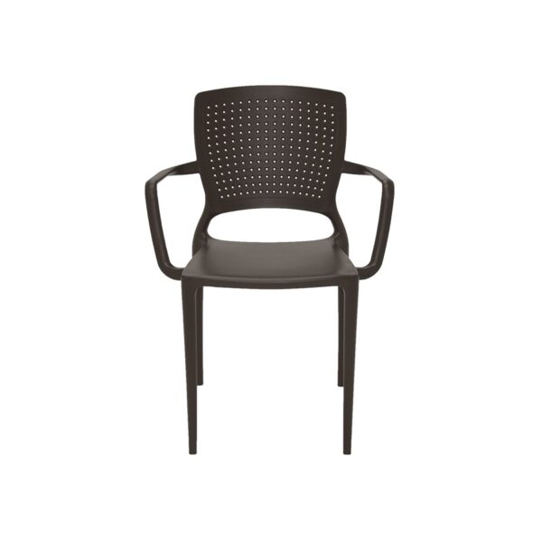 SILLA FIJA SAFIRA TRAMONTINA MARRON