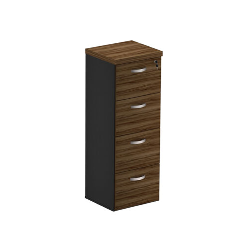 ARCHIVERO 4 CAJONES 30MM MARRON/NEGRO