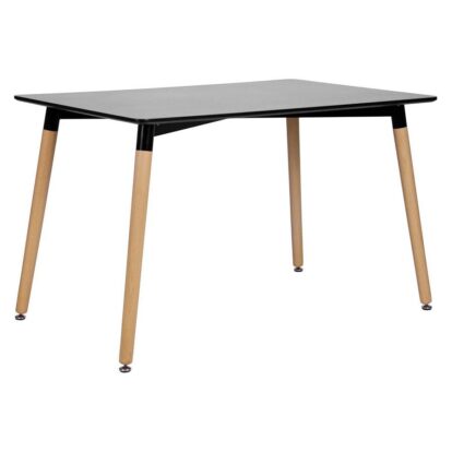 MESA EAMES NEGRO RECTANGULAR 120 X 80 CM (776)