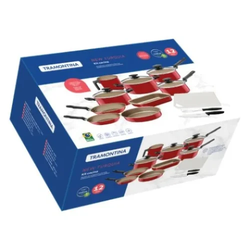 JUEGO DE OLLAS 12PZS NEW TURQUIA (8541)