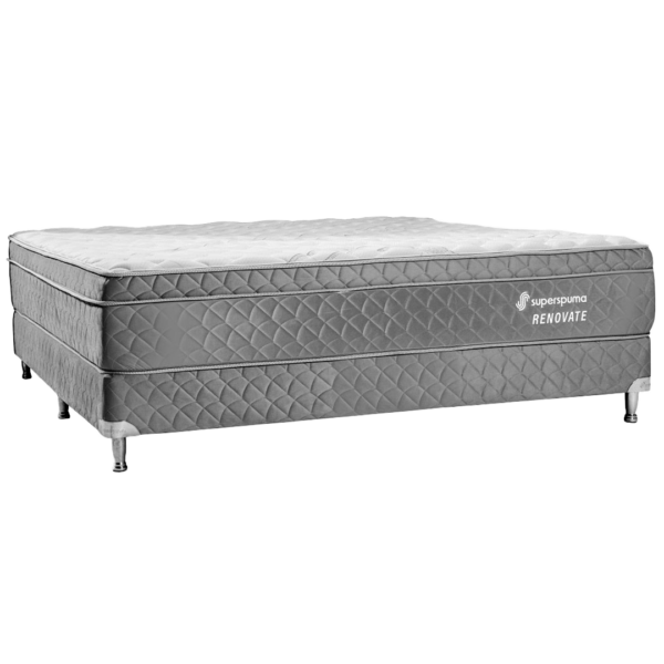 SOMIER SUPERSPUMA RENOVATE QUEEN 160X200 BASE Y COLCHON (4823) (4824) 150K - Imagen 2