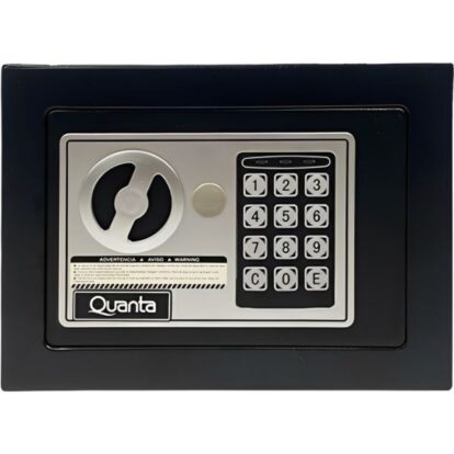 CAJA FUERTE DIGITAL QUANTA QTCFN5 CON TECLADO NUMÉRICO - NEGRO 5L
