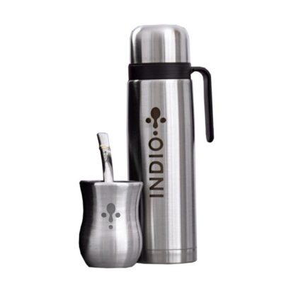 KIT DE MATE ACERO CON GUAMPA+ BOMBILLA ALPACA