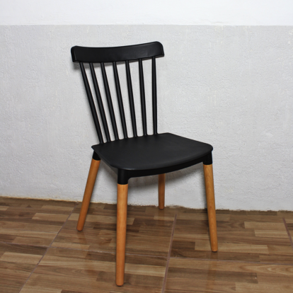 SILLA FIJA EW PATAS DE MADERA (5780NG) 90K