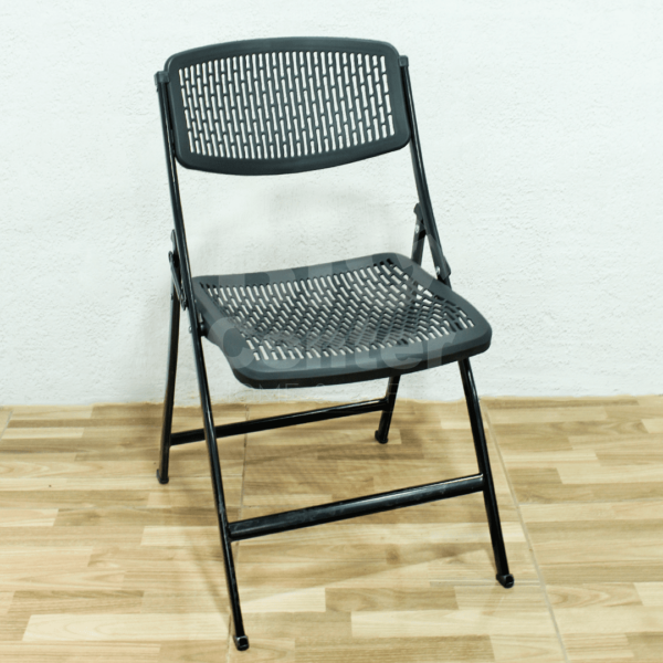 SILLA FIJA PLEGABLE NEGRO (RC) (SPRA)