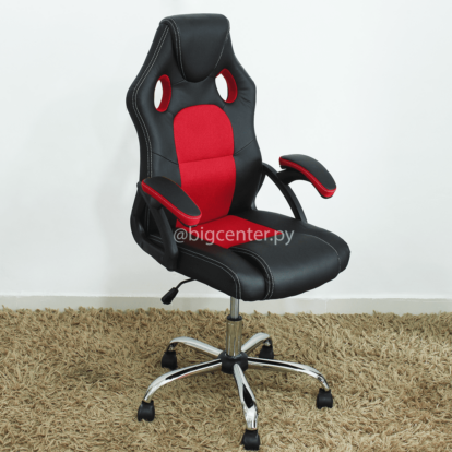 SILLA GIRATORIA GAMER ROJO NEGRO 120 KG (3100)