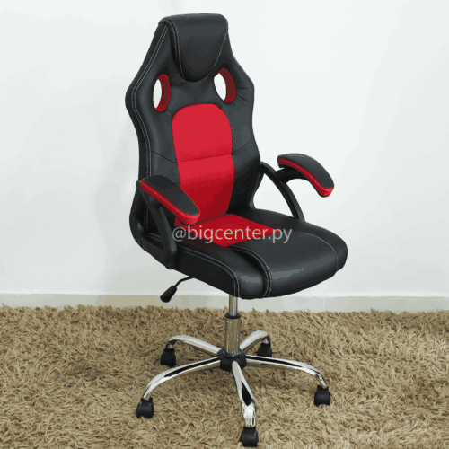 SILLA GIRATORIA GAMER ROJO NEGRO 120 KG (3100)