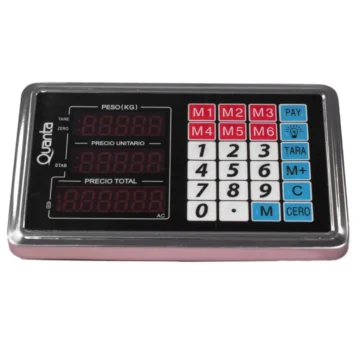 BALANZA COMERCIAL DIGITAL INALÁMBRICA 200KG/50G QUANTA QTBDI200 - Imagen 5