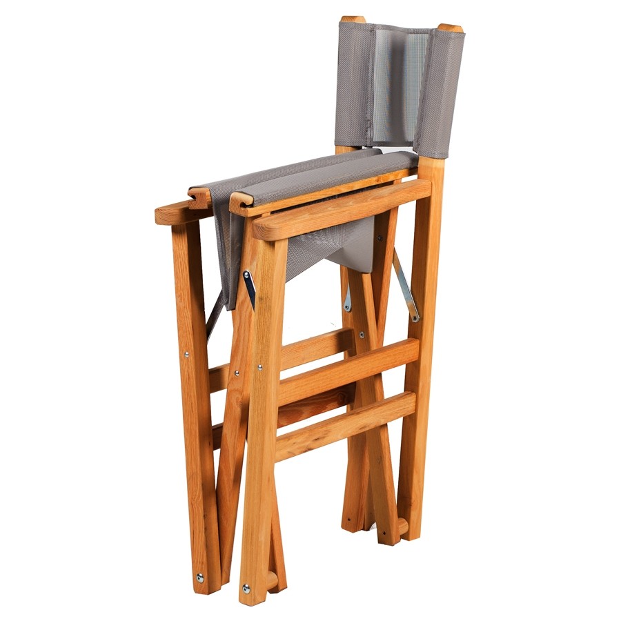SILLA PLEGABLE JARDIN TELA DIRECTOR MADERA (UNIDAD) (STRE) 2666* - Imagen 3