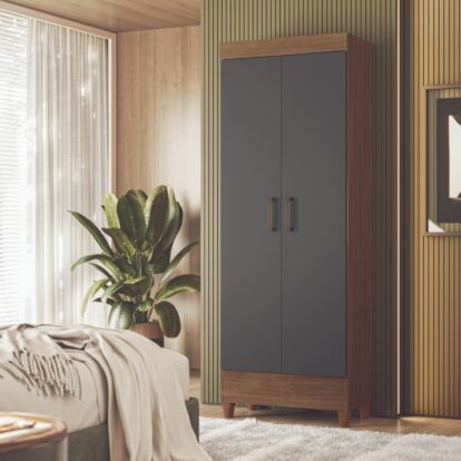 ARMARIO MULTIUSO JULY 2 PUERTAS 160 X 60 GRIS (8146)