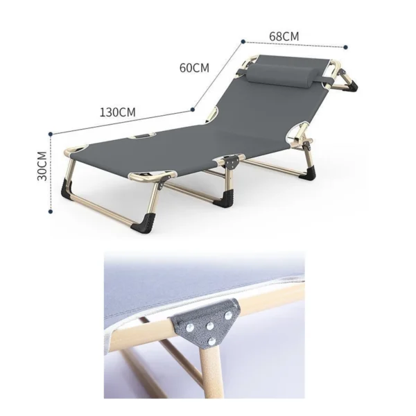 Silla Reposera Plegable Para Playa y Jardín - Imagen 3
